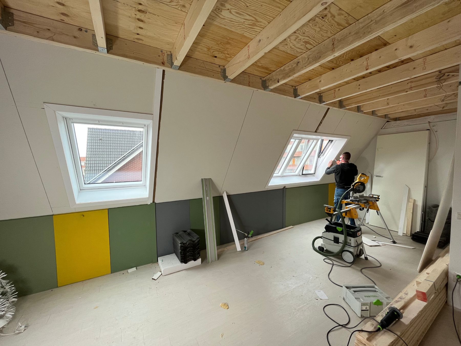 Verbouwingsproject in uitvoering